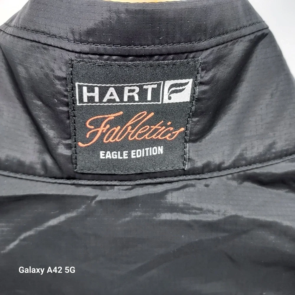 Fabletics Kevin Hart Eagle‎ Edition Golf Windbreaker Jacket Black Mens Medium